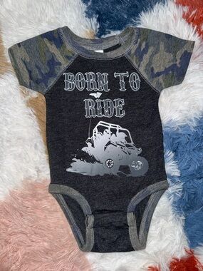 Rabbit Skins Charcoal One-Piece with Camo Sleeves